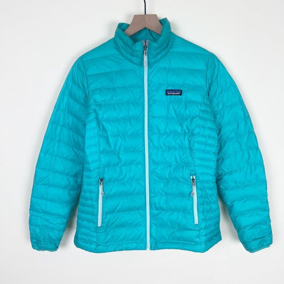 Patagonia Down Feather Sweater Jacket Winter Coat Lightweight Puffer Insulated - Picture 2 of 12